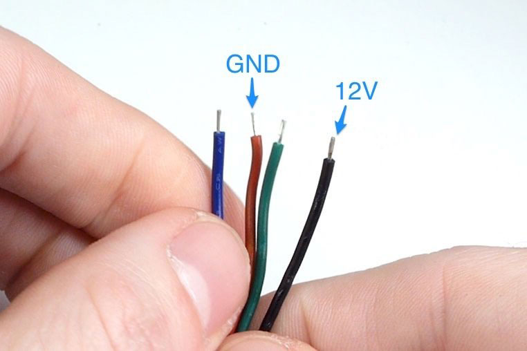 color coding on the strip